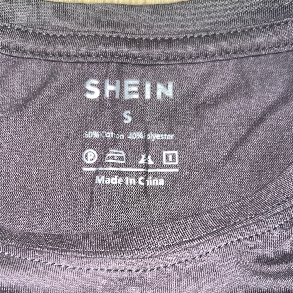 EUC - SHEIN Charcoal Ghost Tee - Picture 2 of 3